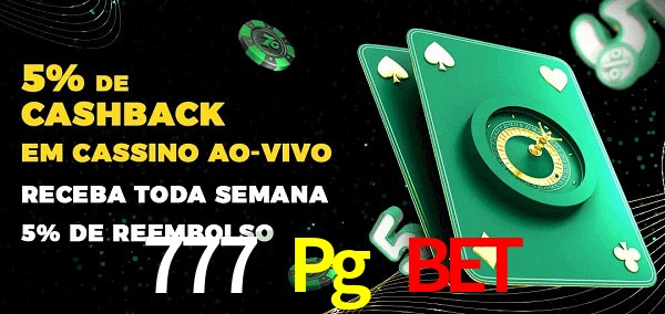 Promoções do cassino ao Vivo 777 Pg Bet